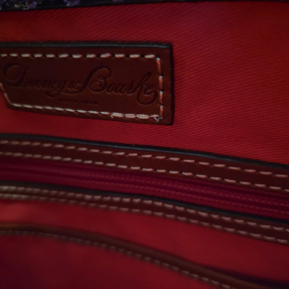 Dooney & Bourke Purple Snake Print Shoulder Bag - Picture 7 of 7